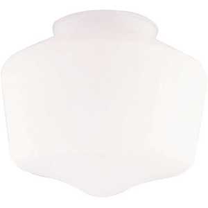 Westinghouse 8159200 5 in. Handblown White Schoolhouse Shade with 3-1/4 in. Fitter and 5-3/4 in. Width