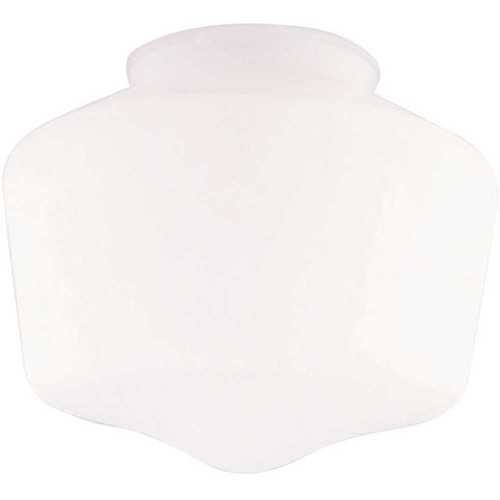 Westinghouse 8159200 5 in. Handblown White Schoolhouse Shade with 3-1/4 in. Fitter and 5-3/4 in. Width