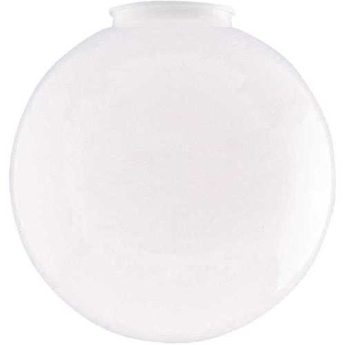 6 in. White Polycarbonate Globe with 3-1/4 in. Fitter