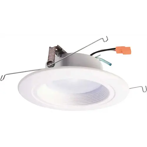 5 in. and 6 in. 3000K White Integrated LED Recessed Ceiling Light Fixture Retrofit Downlight Trim at 90 CRI, Soft White