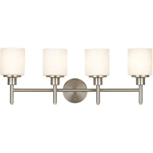 Aubrey 4-Light Satin Nickel Vanity Light Color/Finish Family