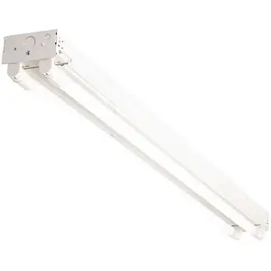 4 ft. 2-Light T8 Industrial LED White Strip Light with 1800 Lumen LED Tubes 5000K