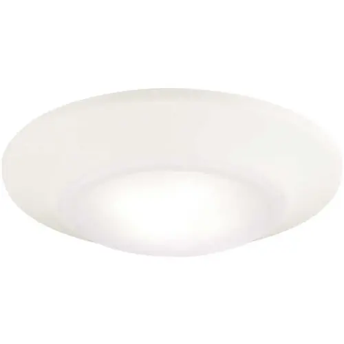 12-Watt White Indoor/Outdoor Integrated LED Flush Mount Color/Finish Family