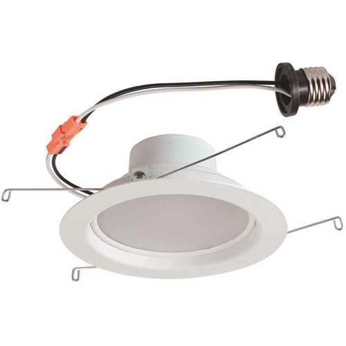 5 in. White Integrated LED Recessed Trim