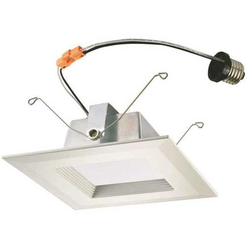 Westinghouse 3105500 6 in. Square White Integrated LED Recessed Trim