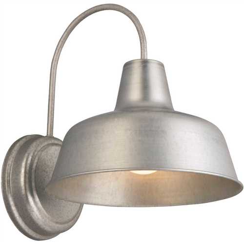 Mason 1-Light Galvanized Outdoor Wall Light Sconce