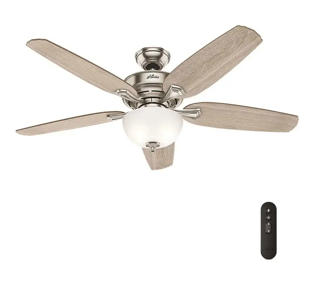 チンバウ  CONTEMPORANEA Hunter 53367 Channing 54 in. LED Indoor Easy Install Brushed