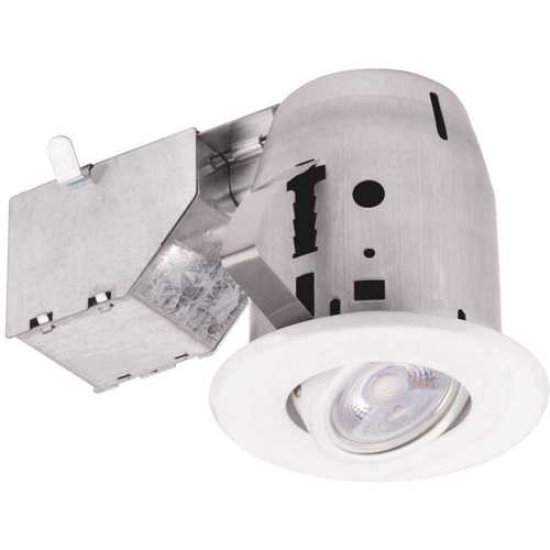 3 in. New Construction or Remodel Recessed Kit with LED Bulb
