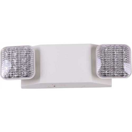 Ideal Security Battery Operated Emergency Light with Two Heads, White (60  Lumens)