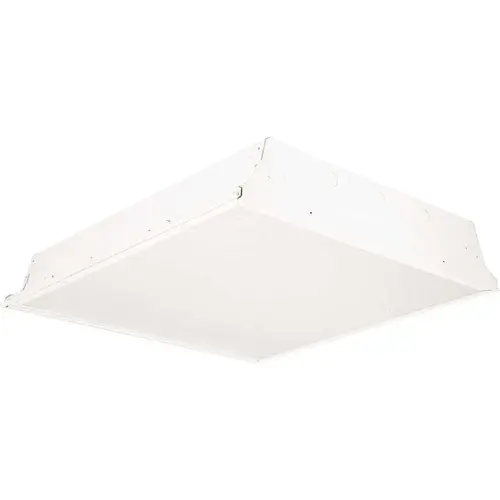 LJT 2 ft. x 2 ft. 64-Watt Equivalent Integrated LED White Recessed Troffer Approved for Use in Chicago Color/Finish Family