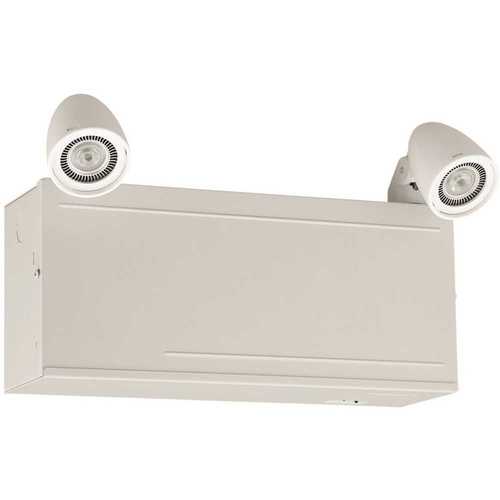 Dual-Lite 33-Watt Integrated LED White Emergency Light with Remote Capacity