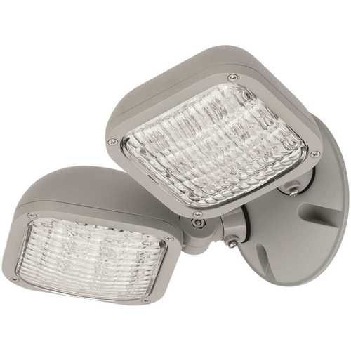 Compass 1.24-Watt White Integrated LED Twin Remote Head for Emergency Lights
