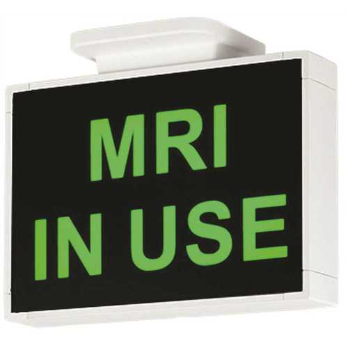 Obsidian OBN 12-Watt Integrated LED White/Green Message Exit Sign Housing Only Color/Finish Family