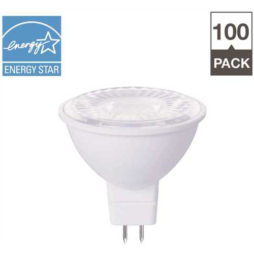 50-Watt Equivalent MR16 Dimmable GU5.3 ENERGY STAR LED-Light Bulb Warm White - pack of 100