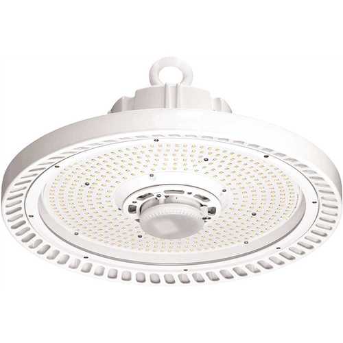 National Brand Alternative CRN-40MV-EDU 1.24 ft. 400-Watt Equivalent Integrated LED White Round High Bay Housing Only, Requires CRN Optic to Complete Fixture