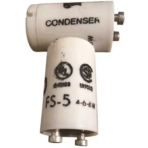 Fluorescent Starter for 4-Watt, 6-Watt and 8-Watt Lamp White