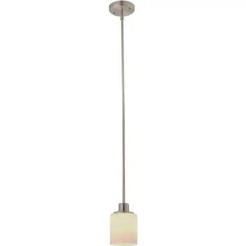 Aubrey 10-Watt Satin Nickel Integrated LED Mini Pendant Color/Finish Family