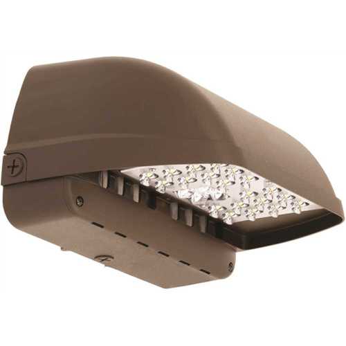 LitePak 150-Watt Equivalent Integrated LED Dark Bronze Outdoor Wall Pack Light with Photocontrol