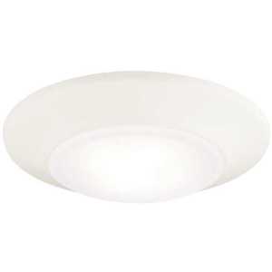 Westinghouse 6364400 60-Watt 6 in. White 5000K Indoor/Outdoor Integrated ENERGY STAR Dimmable LED Flush Mount