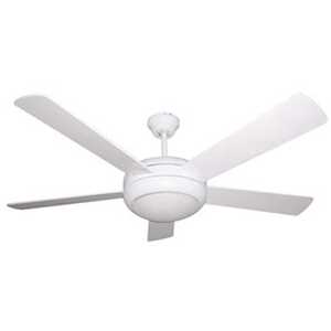 Lodging Star 560816 52 in. Indoor White Ceiling Fan with Light Kit