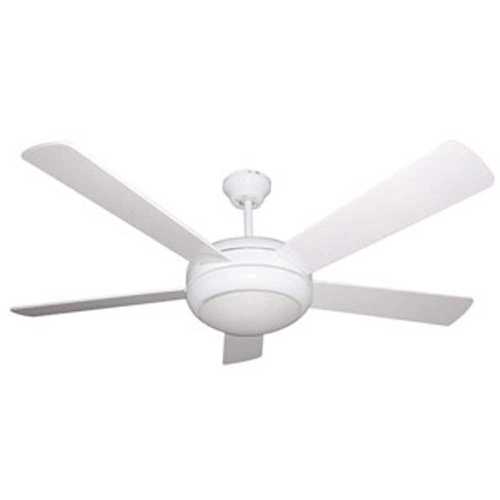 52 in. Indoor White Ceiling Fan with Light Kit