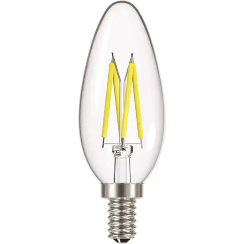 ECOSMART A9B11C40WESBD01 40-Watt Equivalent Candle B11 Dimmable Clear Blunt Tip LED Light Bulb Soft White - pack of 6