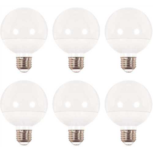 ECOSMART FG-04054 60-Watt Equivalent G25 Globe Dimmable E26 Medium Base Bright White LED Light Bulb - pack of 6