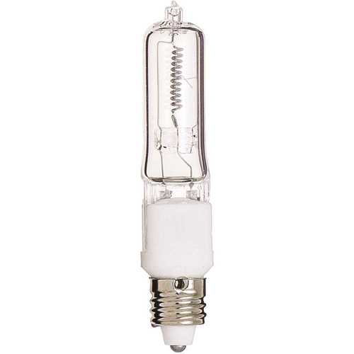 75-Watt T4 Mini Cand Base Halogen Light Bulb - pack of 12