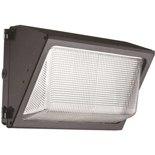 Contractor Select TWR 250-Watt Equivalent 6200 Adjustable Lumens Dark Bronze Wall Pack Light 5000K