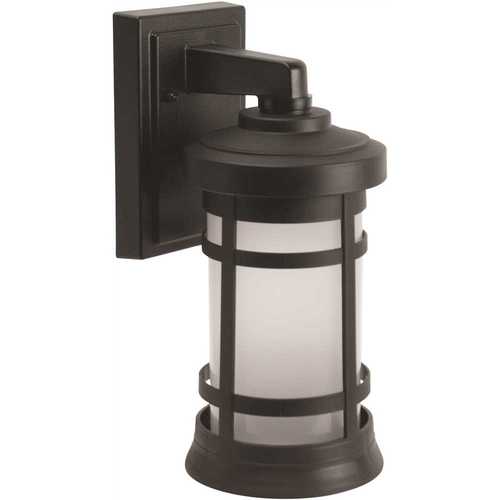 LiteCo FH102-I60-BF Black Craftsman Style Outdoor Wall Mount Lantern