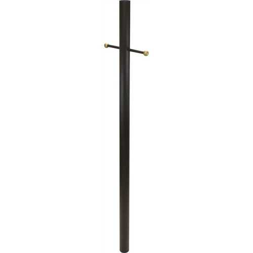 LiteCo 295-BK 7 ft. Tall Direct Burial Post with Crossarm