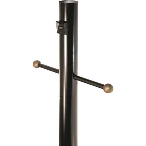LiteCo 295-320-BK 7 ft. Direct Burial Post With Crossarm and Photo Control