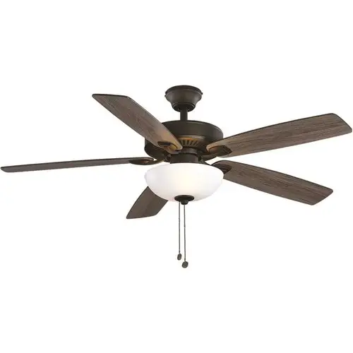 52 in. ENERGY STAR LED Bronze Ceiling Fan with Light Kit