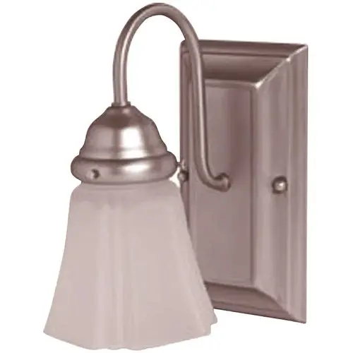 Cordelia Lighting HDP2171-62 4.6 in. 1-Light Satin Nickel Wall Sconce with Clear Glass Shade Color/Finish Family