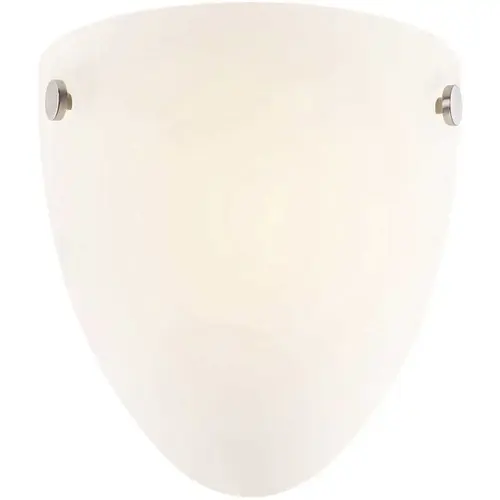 Cordelia Lighting HDP15008 8 in. 1-Light Satin Nickel Wall Sconce with Clear Glass Shade Color/Finish Family