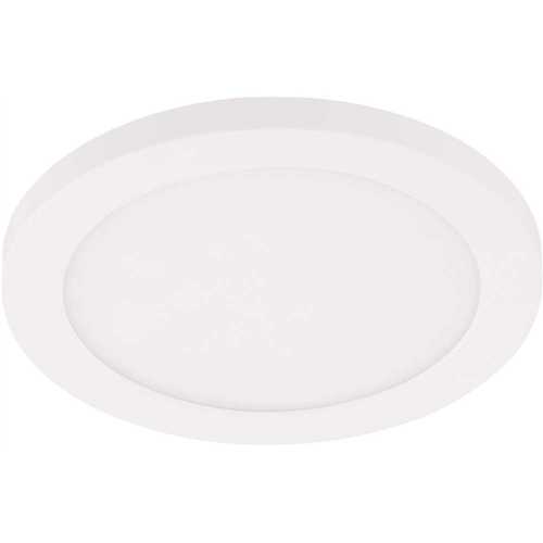Trago 7 in. White Integrated LED Flush Mount with Acrylic Shade