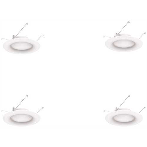 ECOSMART NB01aA10FR1-509 5 in. and 6 in. 5000K Color Temperature Integrated LED Recessed Retrofit Trim