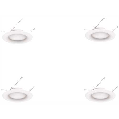 5 in. and 6 in. 5000K Color Temperature Integrated LED Recessed Retrofit Trim