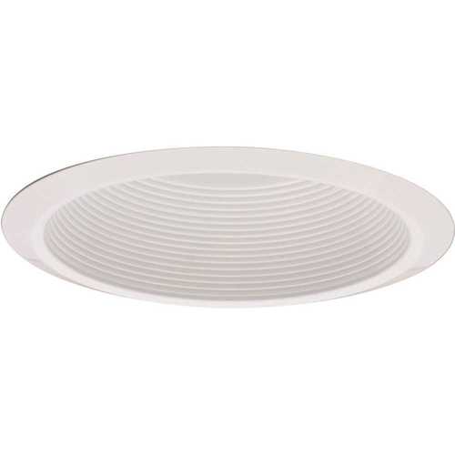 6 in. Recessed White Baffle Trim Plastic Flange