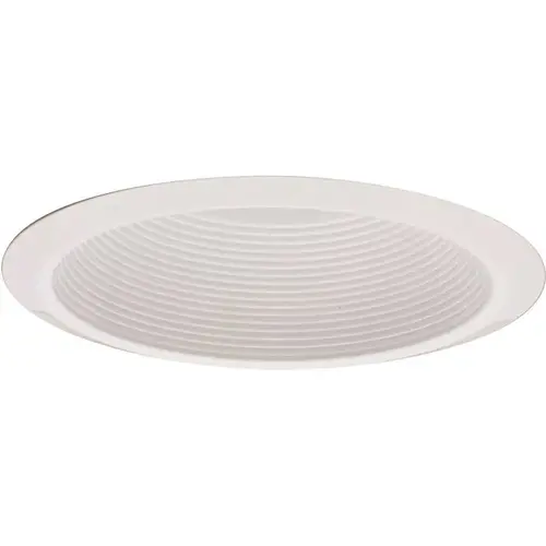 6 in. Recessed White Baffle Trim Plastic Flange