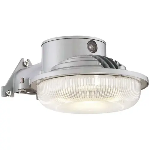 31-Watt Gray Dusk to Dawn Single-Head Outdoor Integrated LED Flood Light