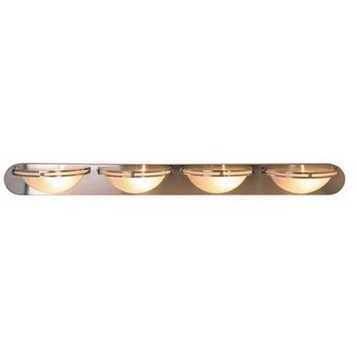 National Brand Alternative 617609 4-Light Brushed Nickel Bath Light