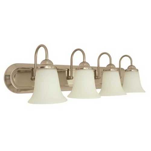 4-Light Brushed Nickel LED Vanity Fixture Color/Finish Family