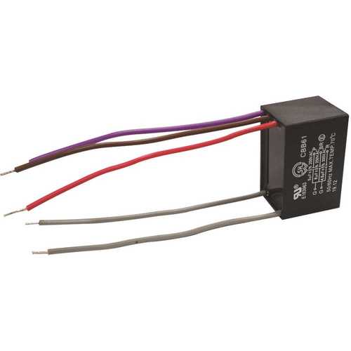 National Brand Alternative 37999 Black Accessories-Capacitor for ceiling fan use