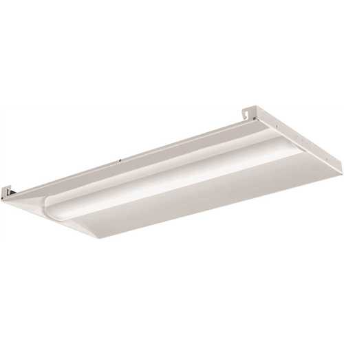 Lithonia Lighting BLC 2X4 5000LM 35K ADSM Contractor Select BLC 2 ft. x 4 ft. 43-Watt Integrated LED White 5000 Lumens Curved Center Basket Troffe, 3500K Color/Finish Family