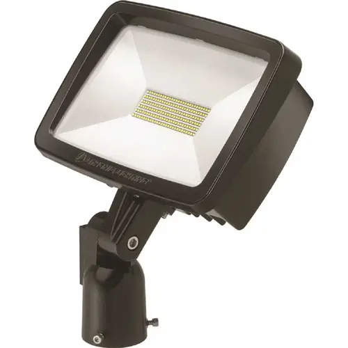 Contractor Select TFX2 94-Watt Dark Bronze Yoke Mount Outdoor Integrated LED Flood Light 4000K