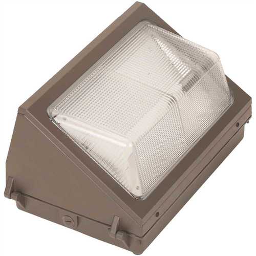 Simply Conserve L35WPT50F-PC 100-Watt MH Equivalent Integrated LED Bronze Dusk to Dawn Wall Pack Light, 5000K