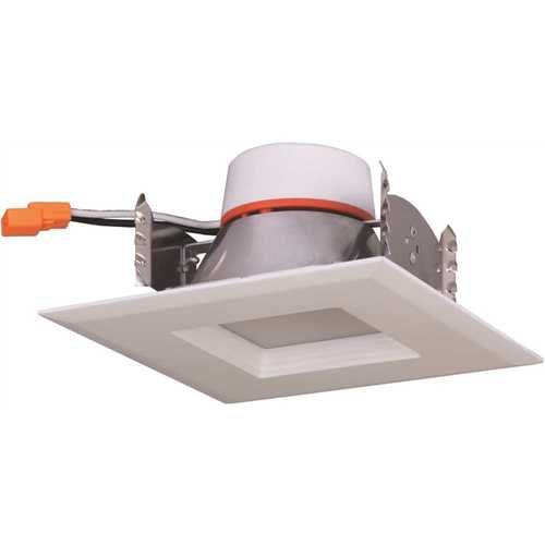 Satco S39757 4 in. 3000K Warm White New Construction or Remodel IC Rated Recessed Integrated LED Kit
