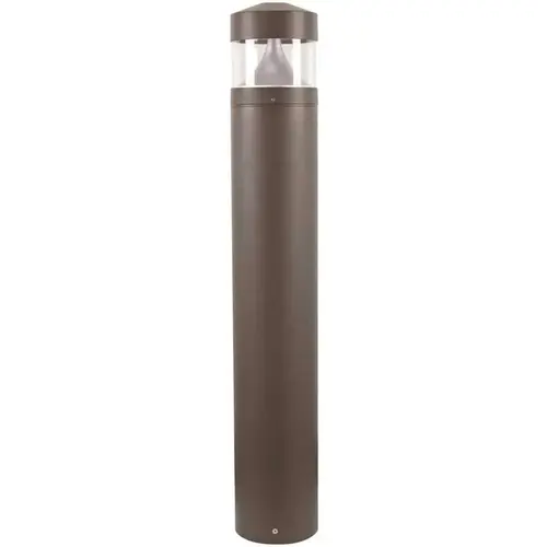 SOLUS SPC200BC-L10C-Z Line-Voltage Bronze LED Landscape Bollard Light Exterior with Surface Mounted Aluminum Construction