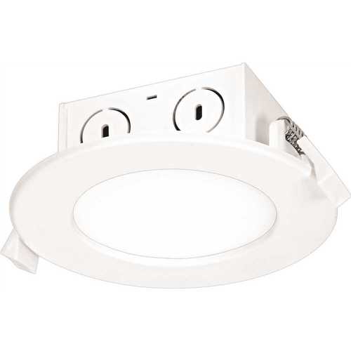 4 in. 4000K Cool White New Construction or Remodel IC Rated Recessed Integrated LED Kit